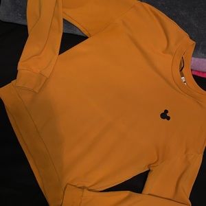 Mustard yellow Disney crew neck